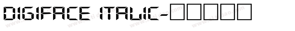 Digiface Italic字体转换
